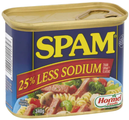 Spam 25% Less Sodium 12x340g