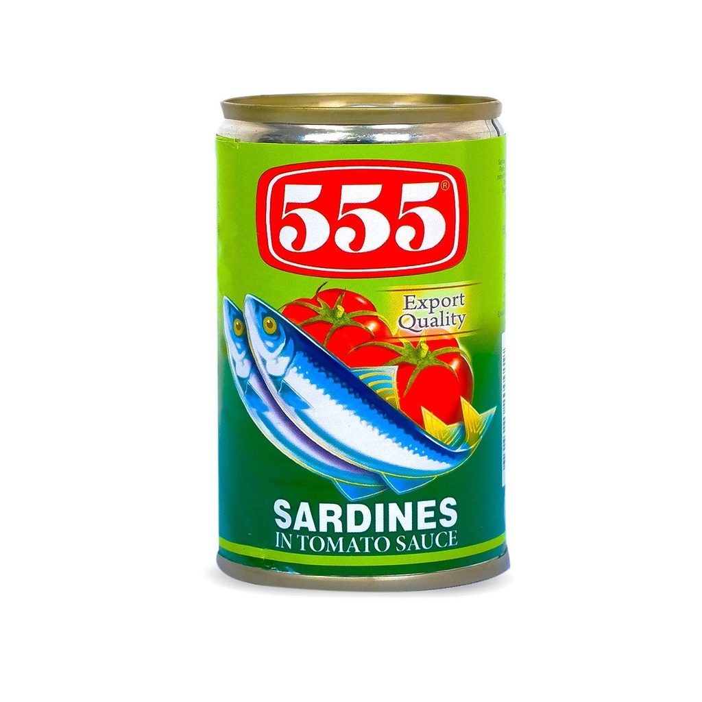 555 Sardines in Tomato Sauce 50x155g **New Packaging 50's**