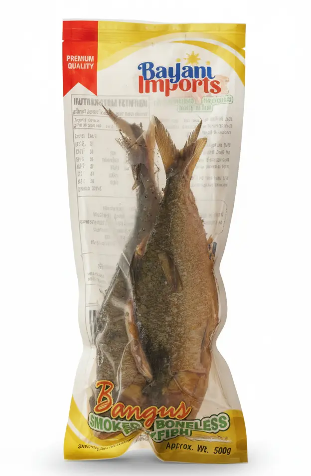 FROZEN Bayani Foods Milkfish (Bangus) Smoked Boneless (SB2) 30x500g (2 Pieces) (NO 10+1)
