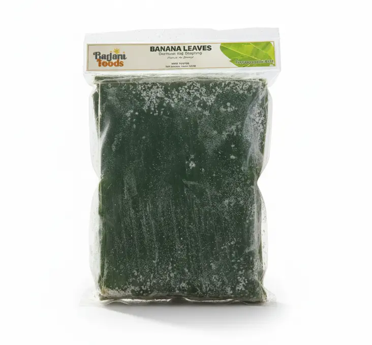 Bayani Foods Banana Leaves Rectangle Cut 12x1kg (FROZEN)