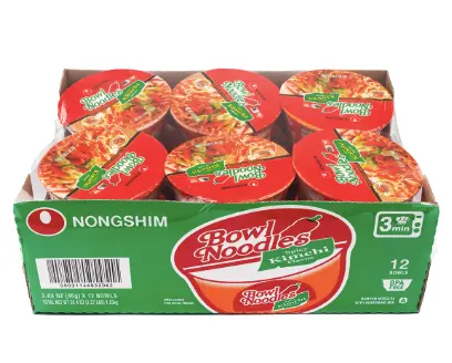 Nong Shim Bowl Noodle Soup Kimchi 6x86g