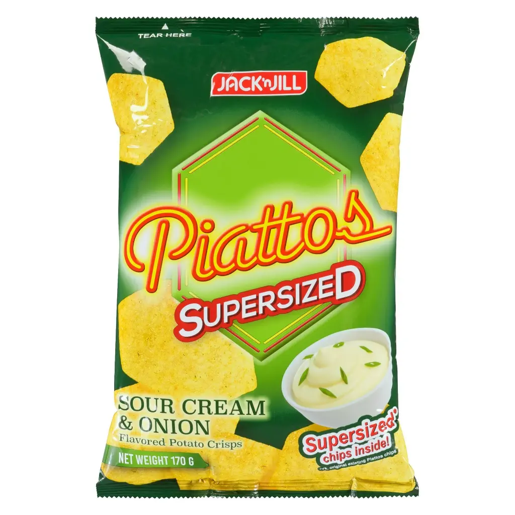 Jack 'n Jill Piattos Sour Cream & Onion Supersized 18x170g 