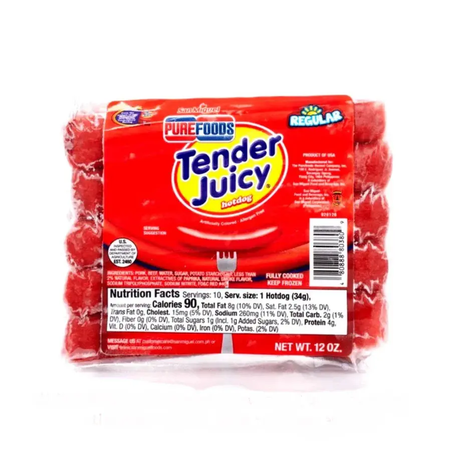 FROZEN Purefoods Tender Juicy Regular 12x340g