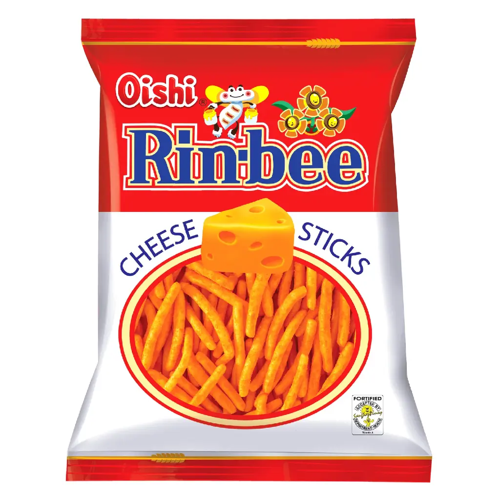 Oishi Rin-Bee Cheese Sticks 30 x 85g *NEW PRODUCT*