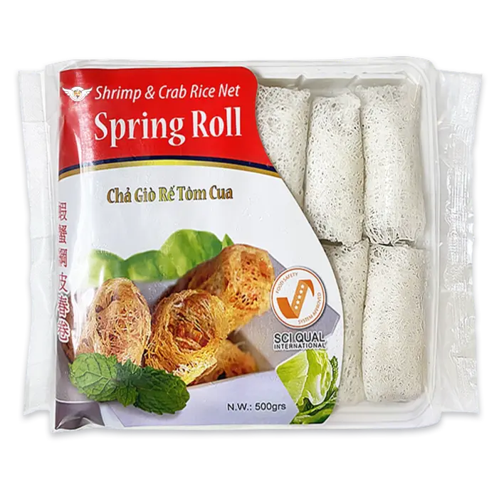 FROZEN L&FS Shrimp & Crab Rice Net Spring Roll 20x500g 