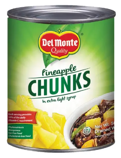 Del Monte Pineapple Chunks in Extra Light Syrup 24x560g