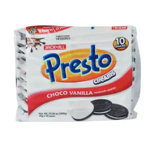 Jack 'n Jill (Bakery) Presto Creams Vanilla 20x(10x30g) ***Back In Stock***
