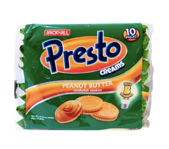 Jack 'n Jill (Bakery) Presto Creams Peanut Butter 20x(10x30g) 