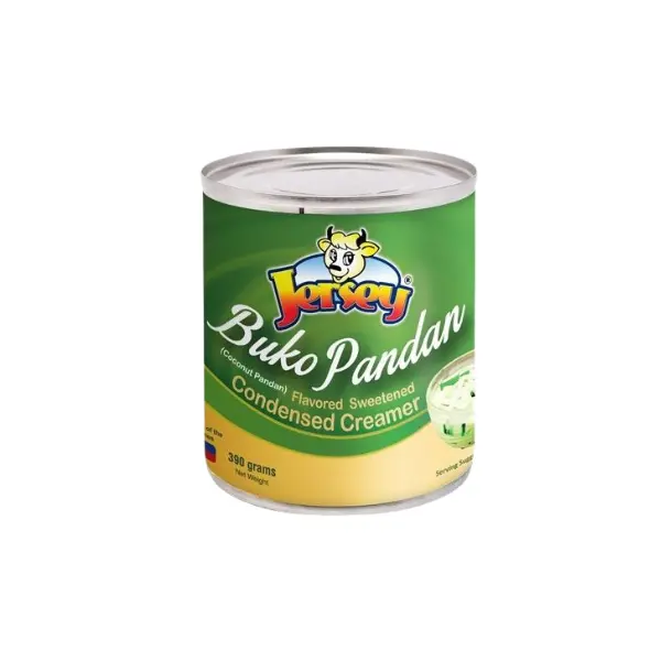 Jersey Sweetened Condensed Creamer Buko Pandan 48x390g **NEW PRODUCT**