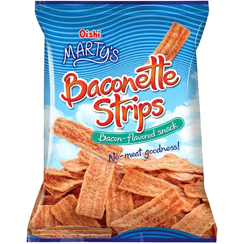 Oishi Marty's Baconette Strips 30x90g ***20% OFF – Min 5 Cartons***