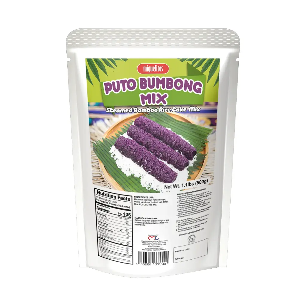 Miguelitos Puto Bumbong Mix (Steamed Bamboo Rice Cake) 12x500g **NEW PRODUCT**