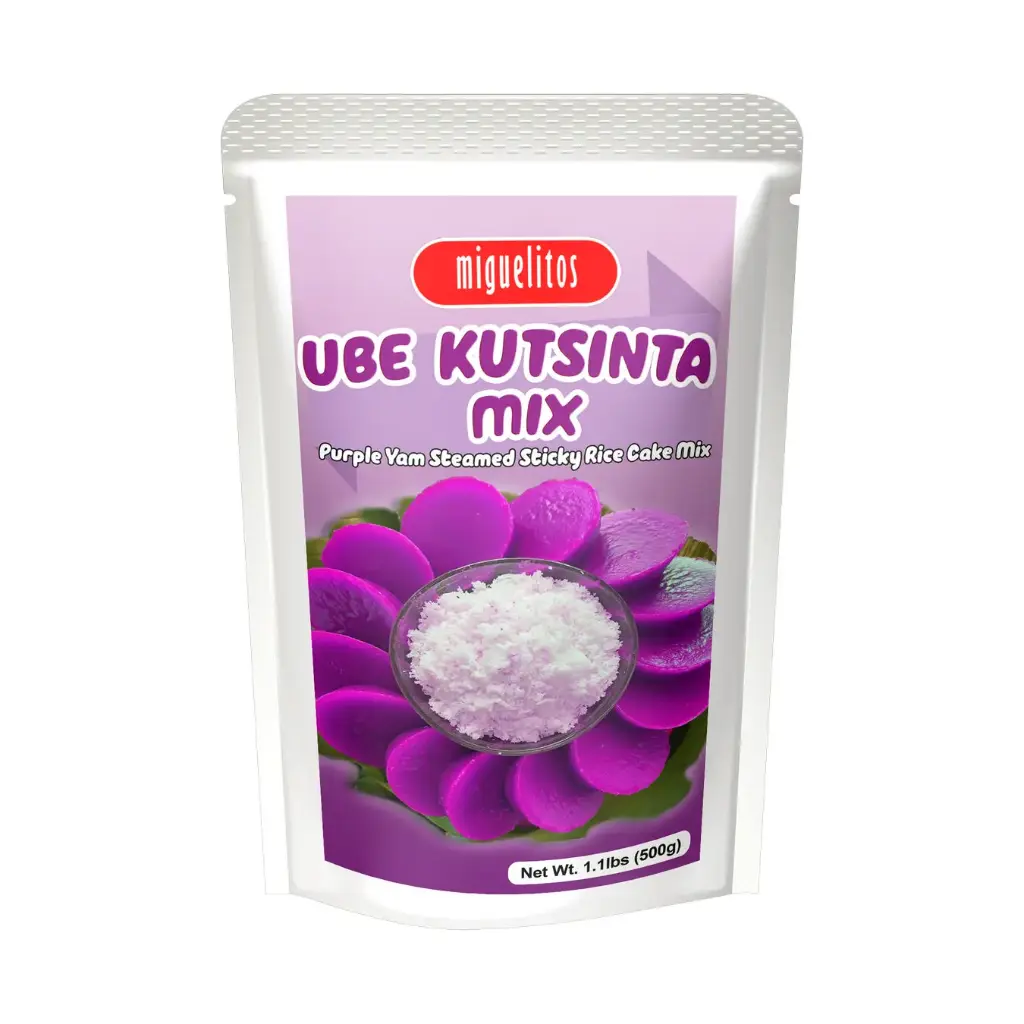 Miguelitos Ube Kutsinta Mix (Purple Yam Sticky Rice Cake) 12x500g 