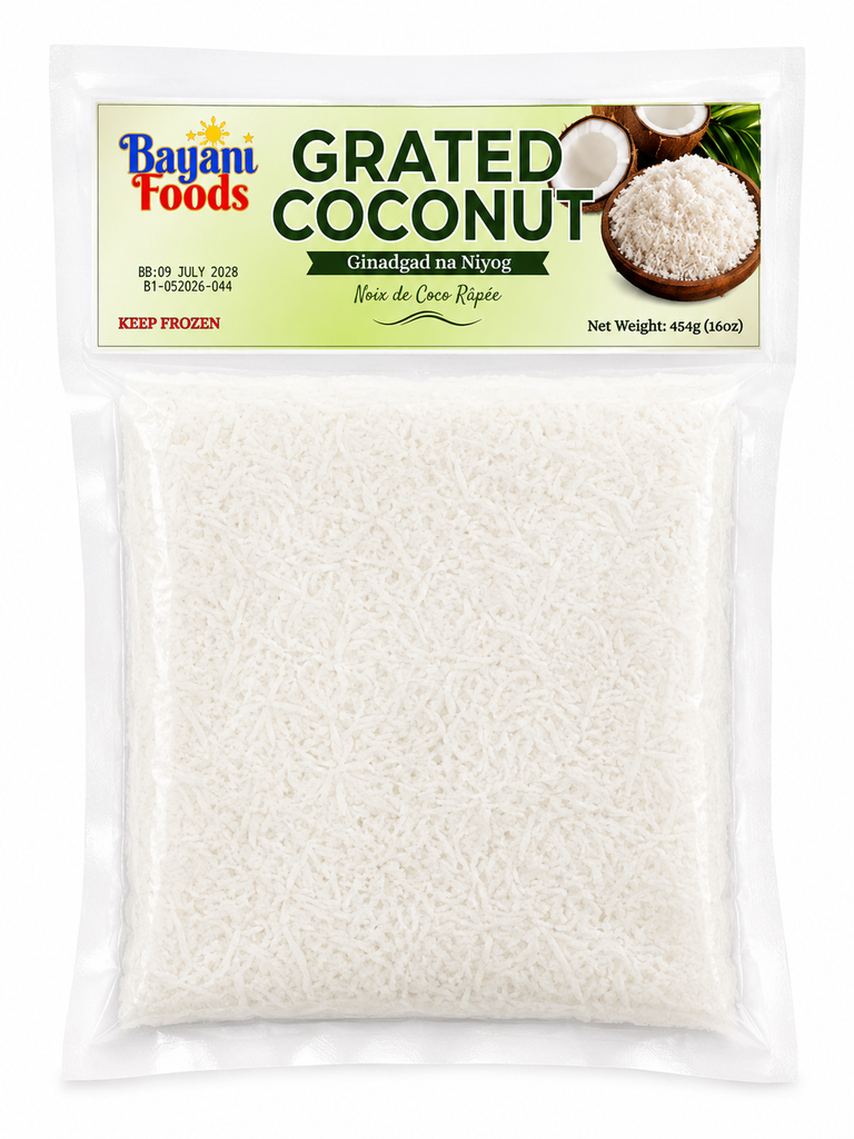 FROZEN Bayani Foods Grated Coconut 30x454g ***New Product***  
