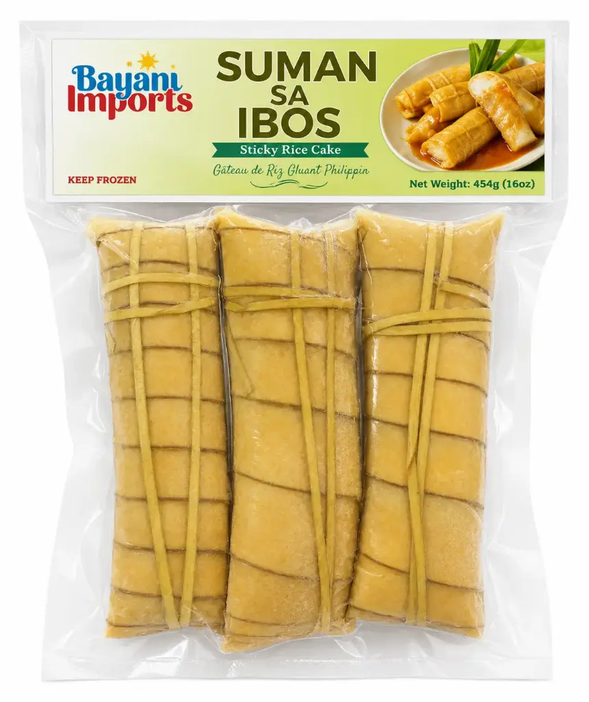 FROZEN Bayani Foods Sticky Rice Cake (Suman Sa Ibos) 30x454g ***New Product*** 