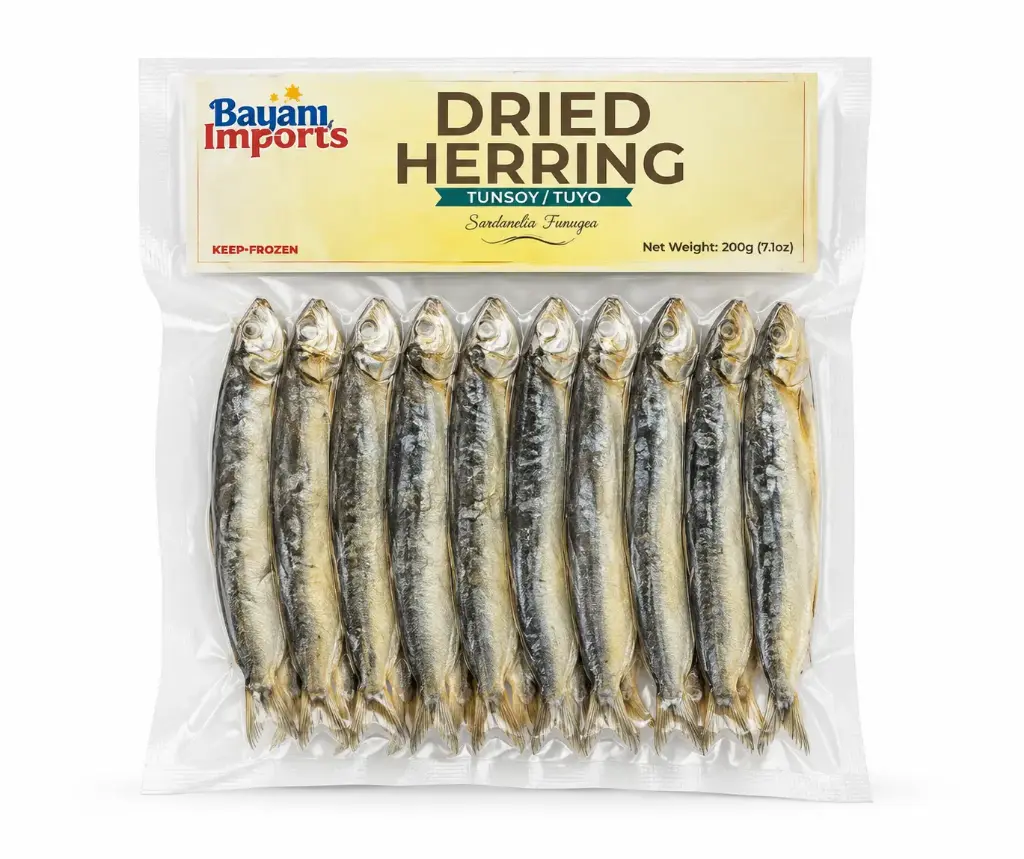 FROZEN Bayani Foods Dried Herring (Tunsoy/Tuyo) 40x200g ***New Product***