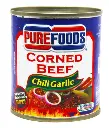 Purefoods Corned Beef Chili Garlic 48x210g ***New Product***