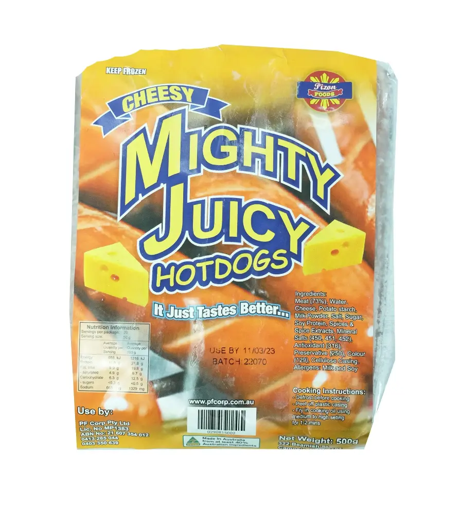 FROZEN Mighty Juicy Cheesy 30x500g 