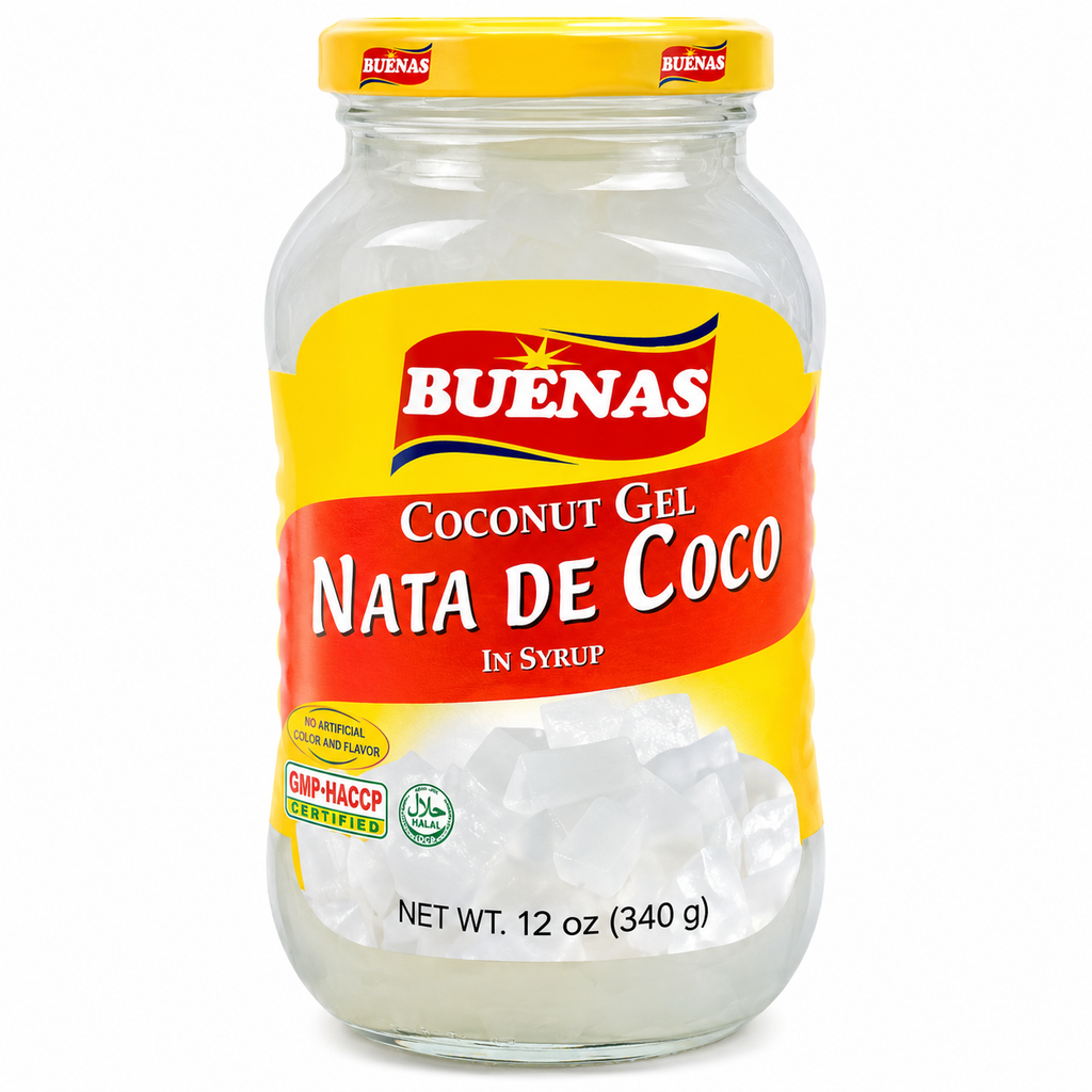 Buenas Sweet Nata De Coco (Coconut Gel) White 24x340g (Small) ***New Product***