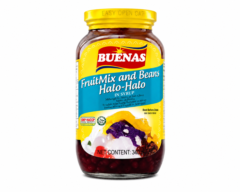 Buenas Fruit Mix & Beans (Halo-Halo) 24x340g (Small) ***New Product***