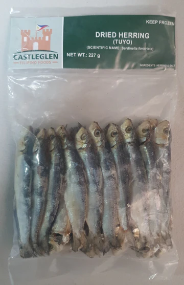 FROZEN Castleglen Dried Herring (Tuyo) 20x227g