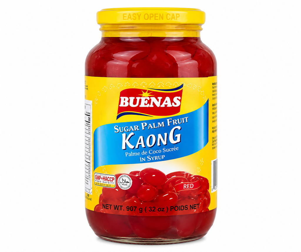 Buenas Sugar Palm Fruit (Kaong) Red 12x907g (Large) ***New Product*** 