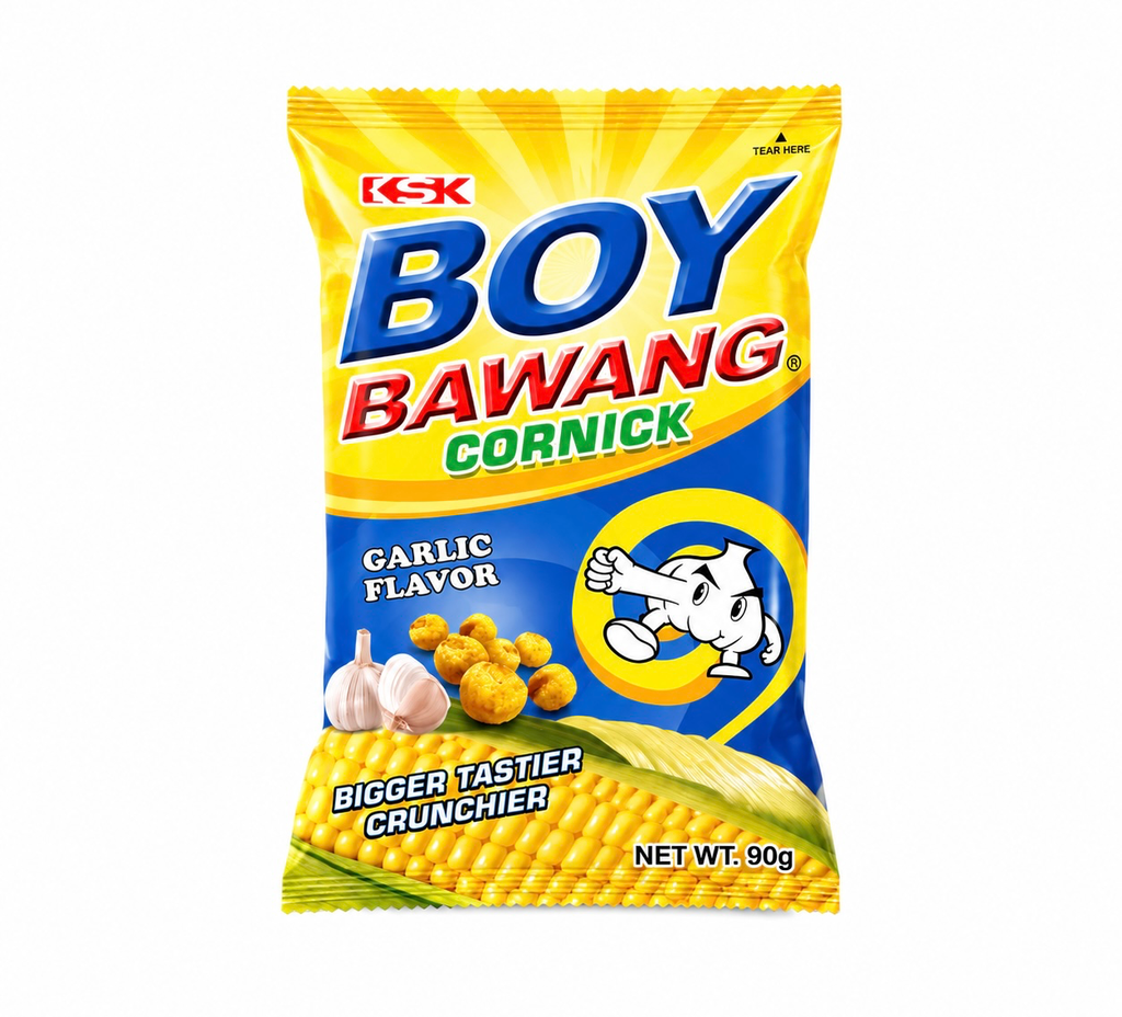 Boy Bawang Fried Corn Garlic Flavor 40x90g ***New product*** 