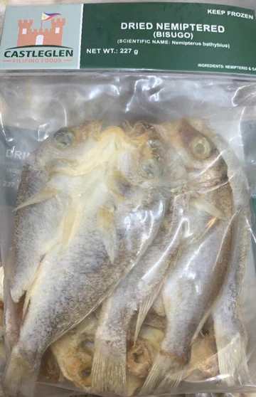 FROZEN Castleglen Dried Whole Nemipterid (Bisugo) 20x227g