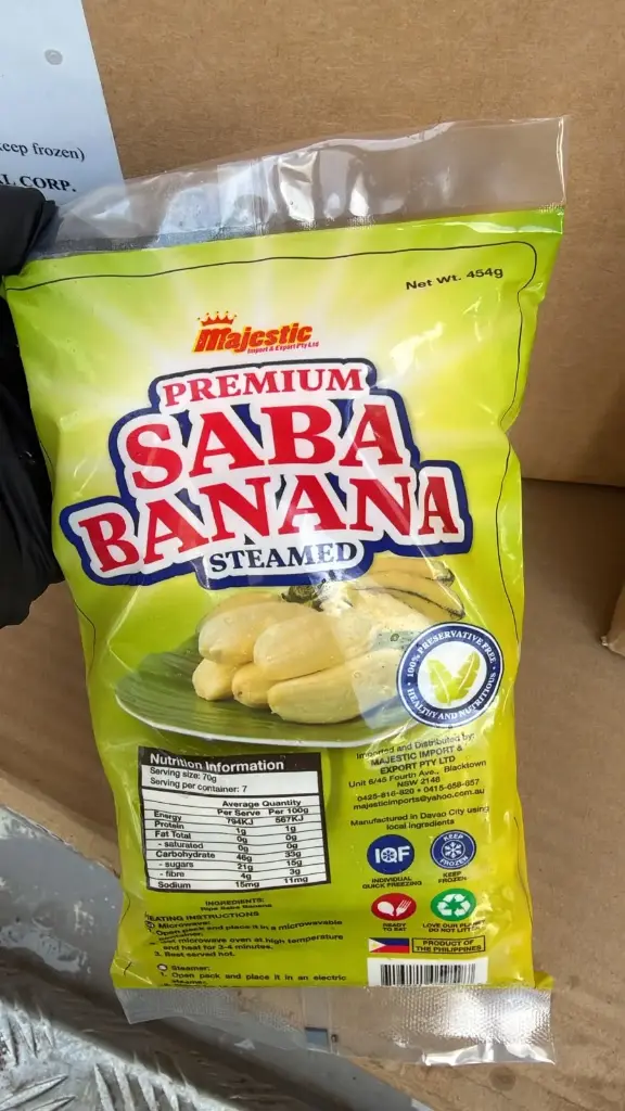 FROZEN Majestic Premium Banana Steamed (Saba) 20x454g 