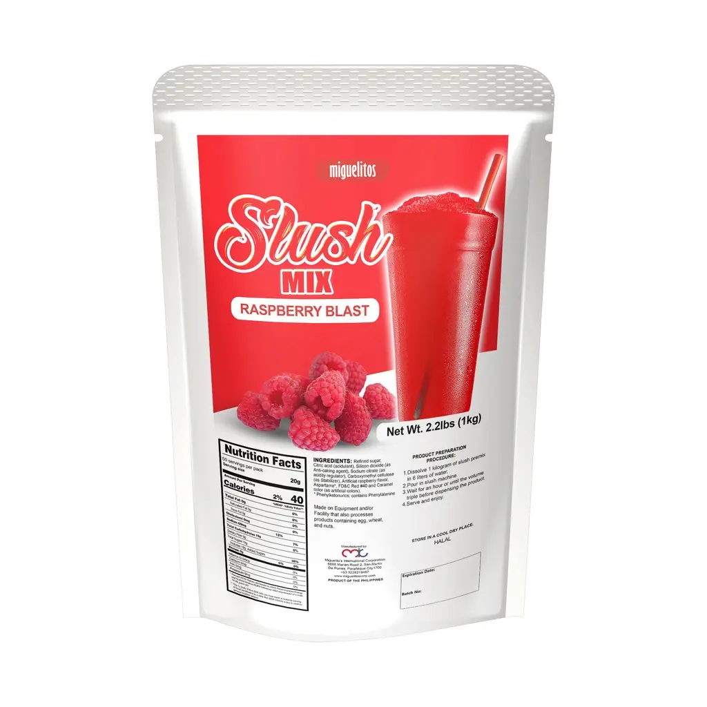 Miguelitos Raspberry Slush Premix 12x1Kg ***New Product*** 