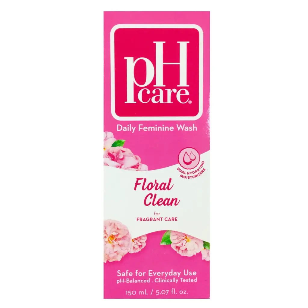 pH Care Feminine Wash Floral Clean (Pink) Small 18x150ml
