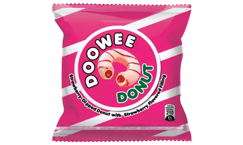 Doowee Donut Strawberry 10x(10x44g) ***New Product***