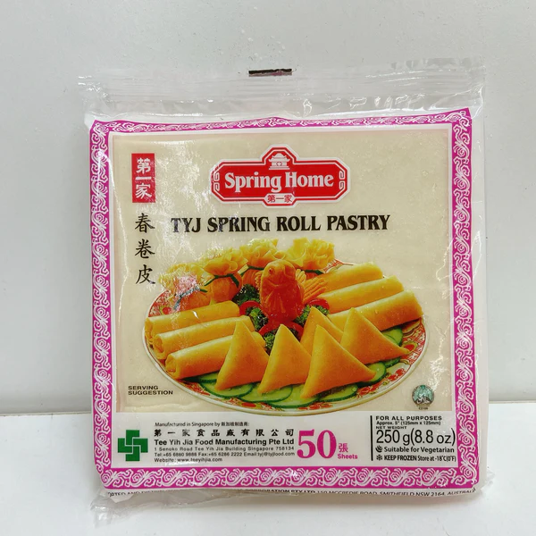 TYJ Spring Roll Pastry 5" (S) (40x50s 250g) (FROZEN)