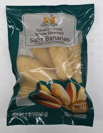 FROZEN Davao's Finest Whole Steamed (Saba) Bananas 24x454g