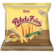 Oishi Potato Fries Plain Salted 50x50g