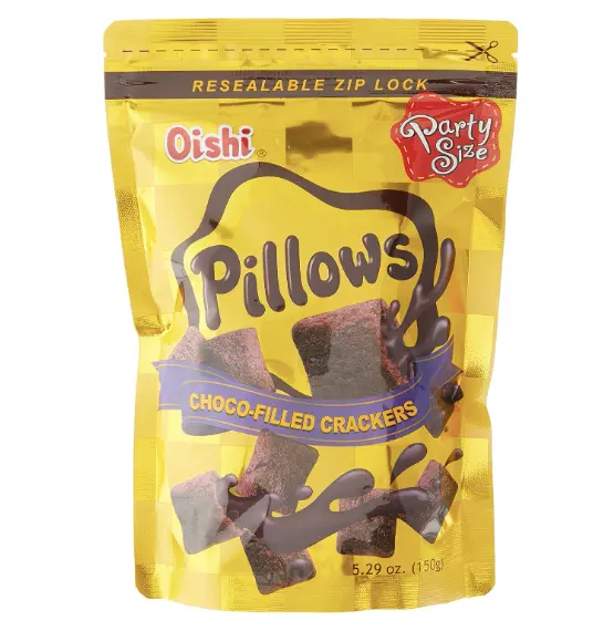 Oishi Pillows Choco-Filled Crackers 20x150g