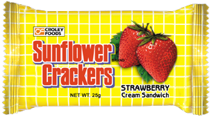 Sunflower Brand Crackers Strawberry Sandwich 36x10x27g **3+1 Winter Promo**
