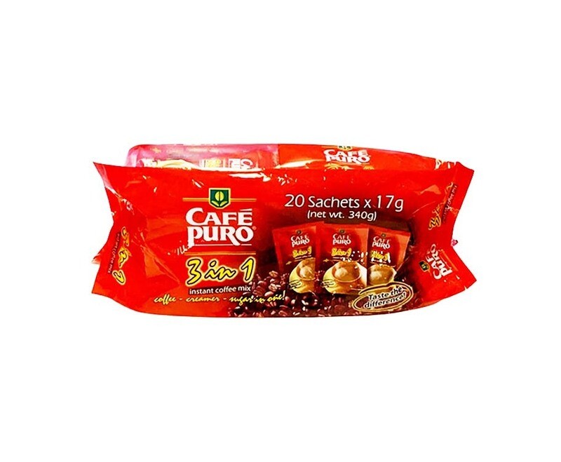 Cafe Puro 3-in-1 Instant Coffee Mix 20x20x17g