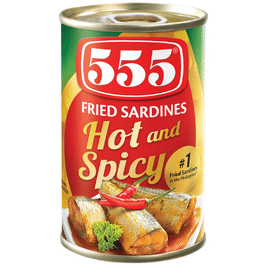 555 Fried Sardines Hot & Spicy 100x155g 
