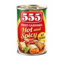 555 Fried Sardines Hot & Spicy 100x155g 