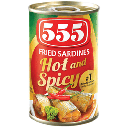 555 Fried Sardines Hot & Spicy 100x155g 
