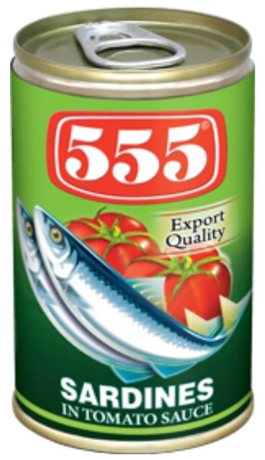 555 Sardines in Tomato Sauce 48x425g