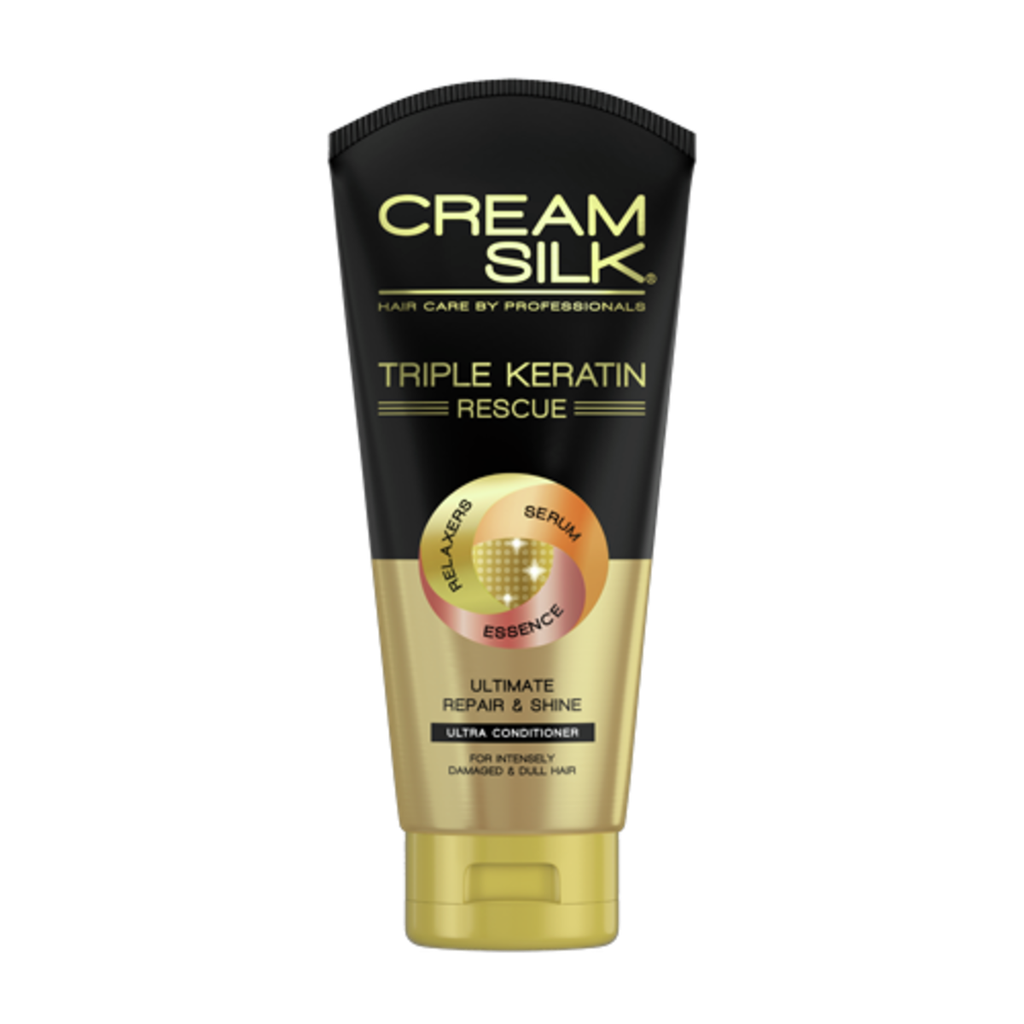 Creamsilk Conditioner Tri-Keratin Repair & Shine (Gold) 12x340ml 