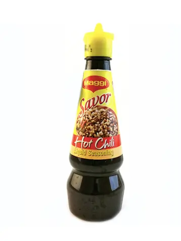 Maggi Savor Liquid Seasoning Hot Chili 24x130ml **REDUCED PRICE & 1+2 Winter Promo** 