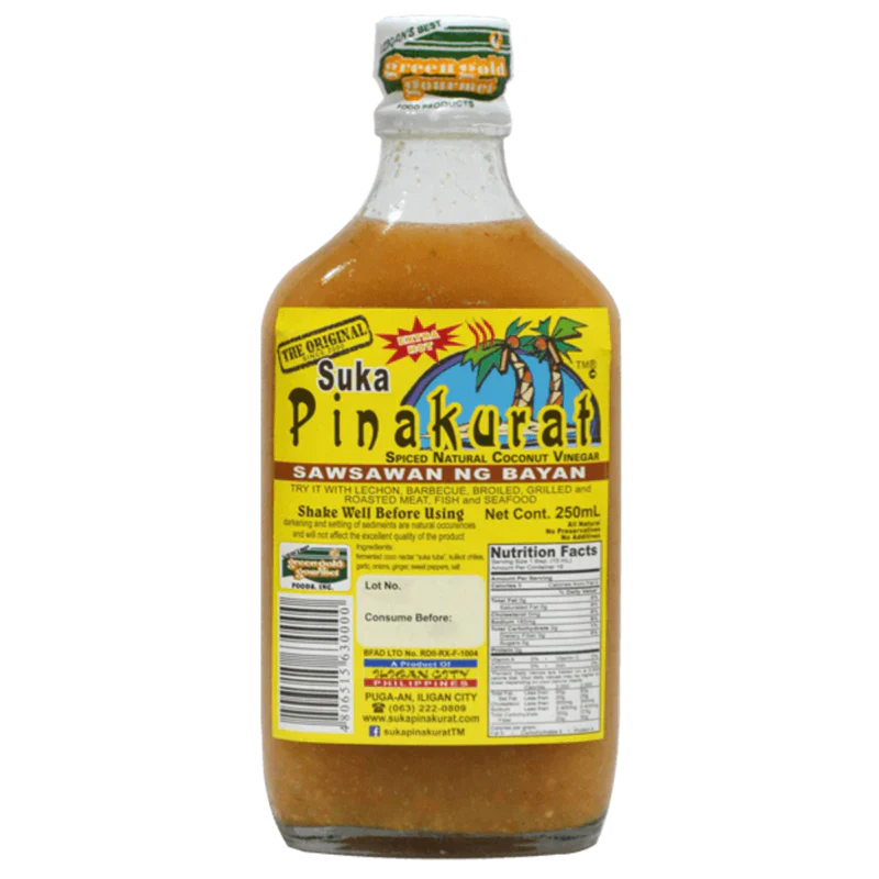 Pinakurat Hot Suka (Spiced Natural Coconut Vinegar) 30 x 250ml  ***Back In Stock***