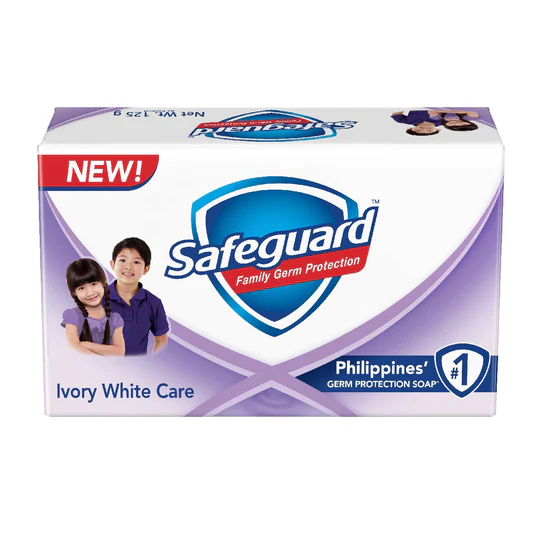 Safeguard Soap Bar Ivory White (Violet) 72x125g