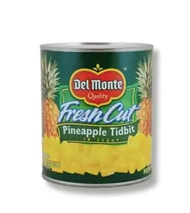 Del Monte Pineapple Tidbits in Syrup 24x836g