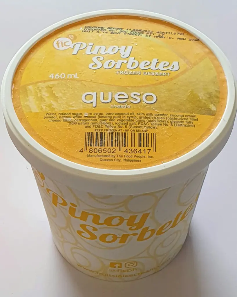 FROZEN Pinoy Sorbetes Quezo 12x1.5L