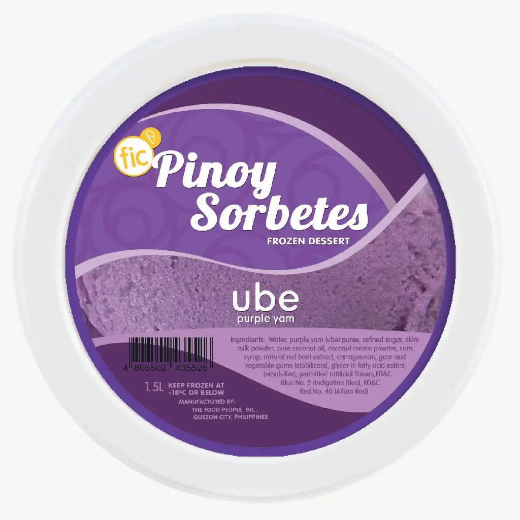 Pinoy Sorbetes Ube Flavor 12x1.5L