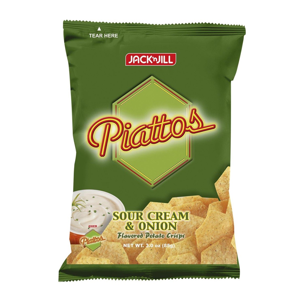 Jack 'n Jill Piattos Chips Sour Cream & Onion 50x85g 