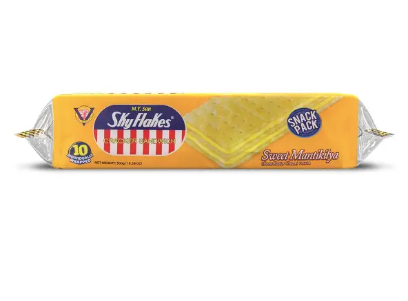 M.Y. San Skyflakes Crackers Sandwich Sweet Butter (Mantikilya) 15x10x30g 